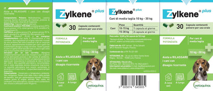 ZYLKENE plus Pour Chiens De Taille Moyenne (10-30 Kg)