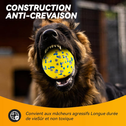 Balle Indestructible Pour Chien - Jouet Interactif Tennis Φ7 Cm