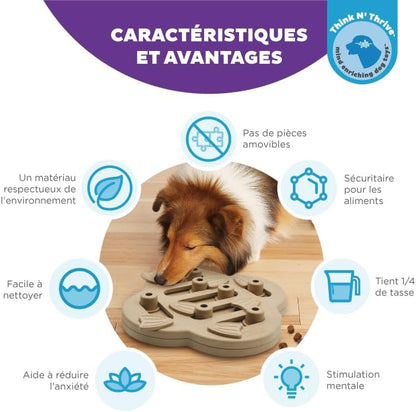 Nina Ottosson De Puzzle Pour Chien Dog Hide N' Slide - Interactif/À Friandises - Marron Clair