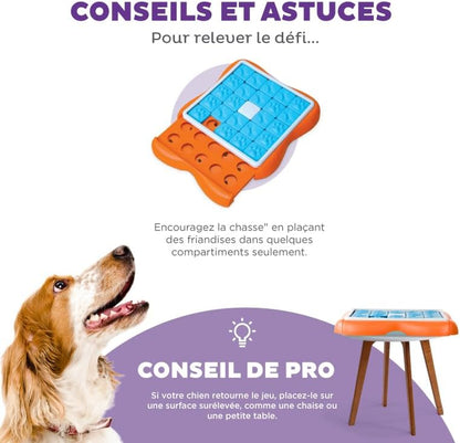 Nina Ottosson De Puzzle Challenge Slider Pour Chien - À Friandises/Interactif/Stimulant