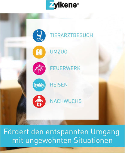 Zylkene 450 Mg - 50 Gélules (5 X 10 Gélules) - Complément Alimentaire Pour Chien Qui Aide À Gérer L'Anxiété Et Les Situations Stressantes