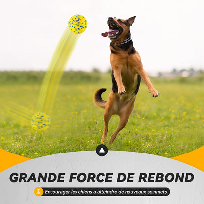 Balle Indestructible Pour Chien - Jouet Interactif Tennis Φ7 Cm