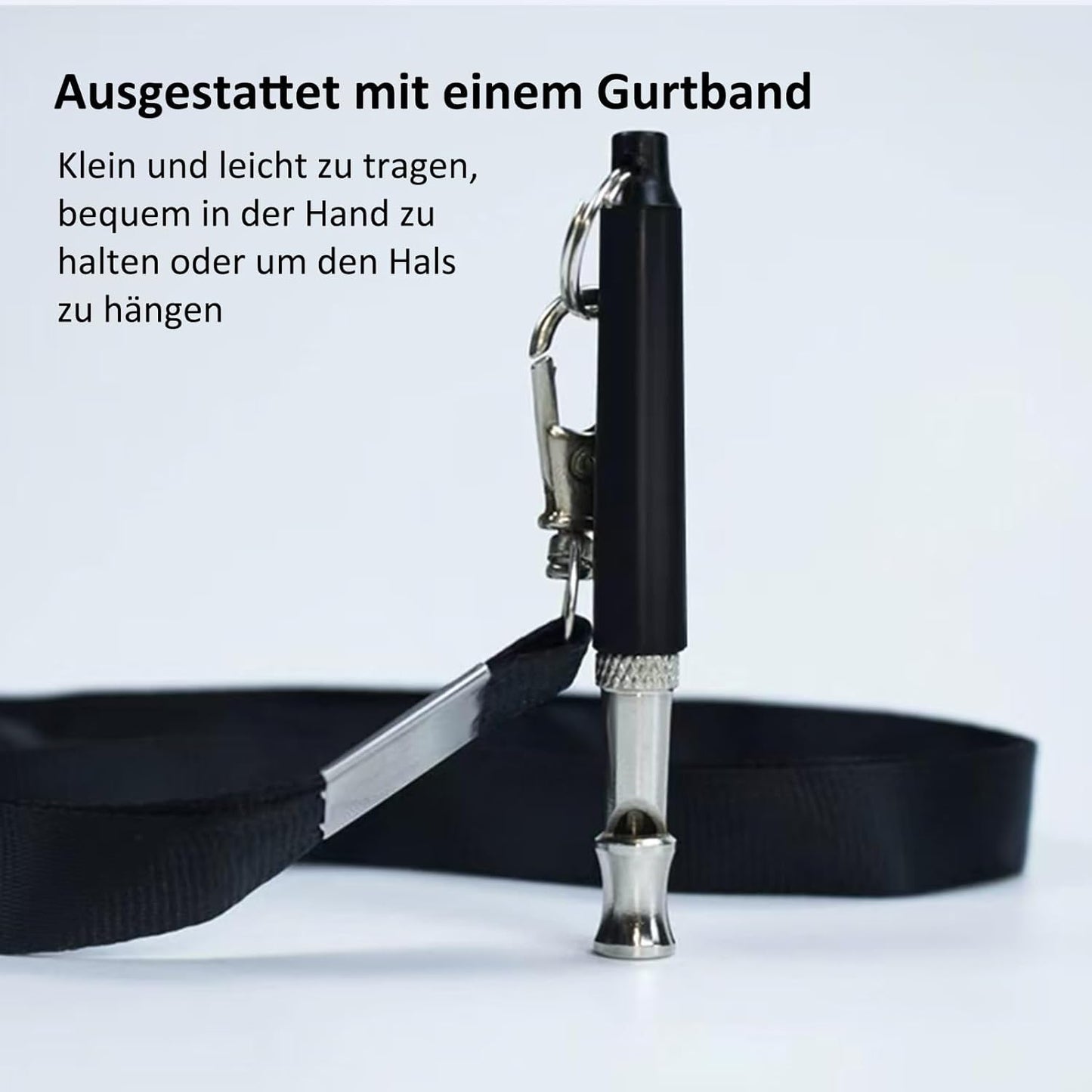 Sifflet À Ultrasons Pour Chien - Haute Fréquence - Silencieux - Fréquence Réglable - Convient À La Plupart Des Races - Noir