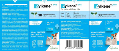 Zylkene plus Cani/Gatti 10 Kg 30 Capsule