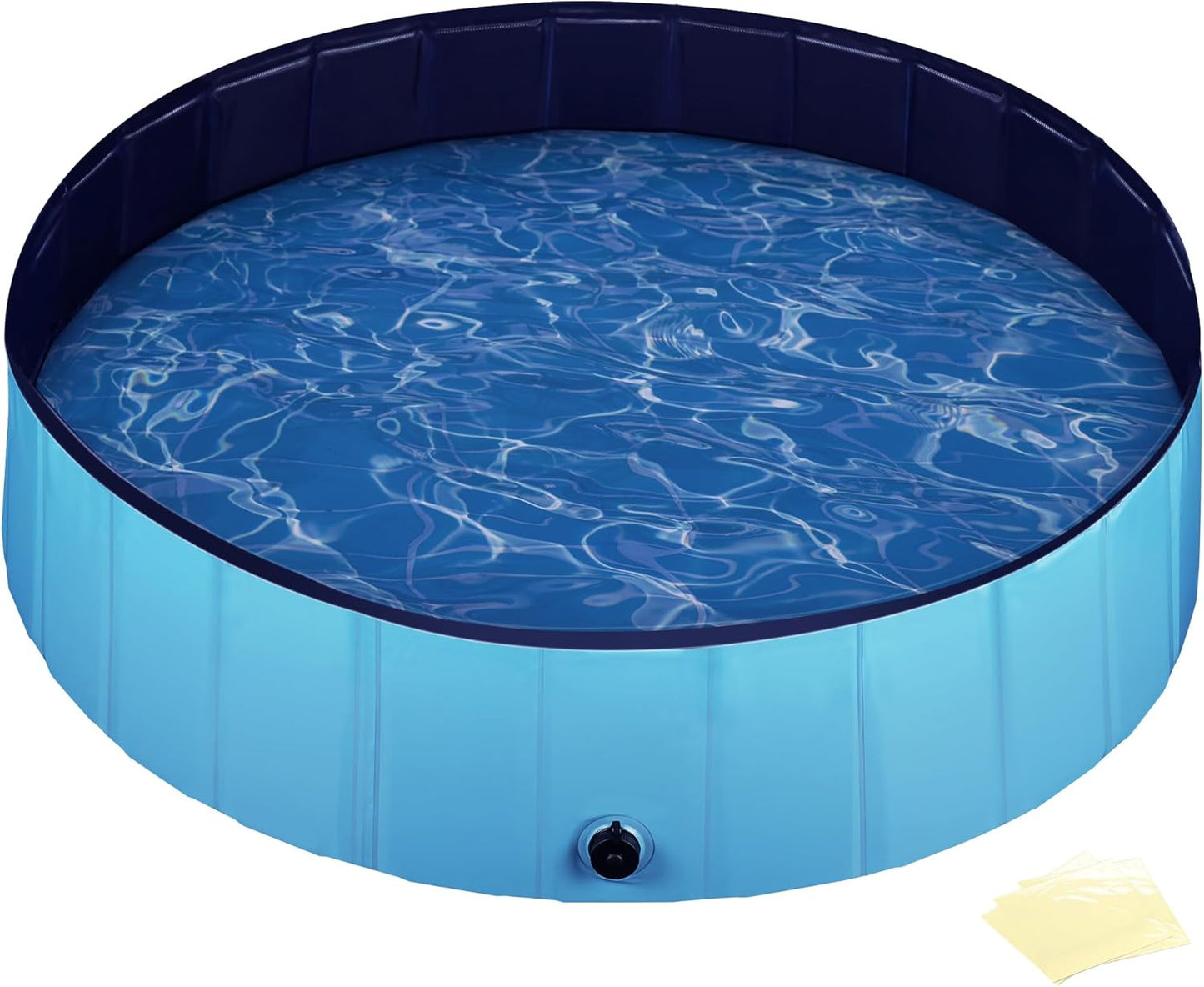 Fudajo Piscine Pour Chien – Ø 100 Cm, Hauteur 30 Cm – Pliable, En PVC – Piscinette Pataugeoire Baignoire Pliable Pour Animaux De Compagnie