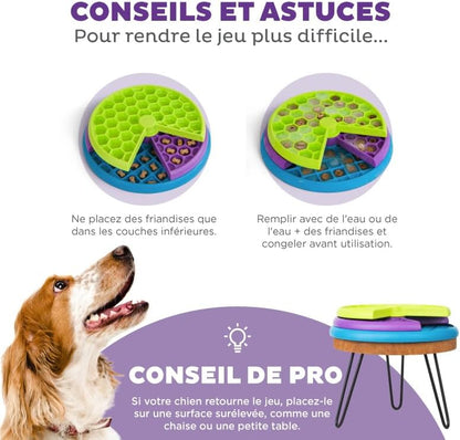Nina Ottosson De Puzzle Interactif Et Gamelle Anti-Glouton Lickin' Layers Pour Chien