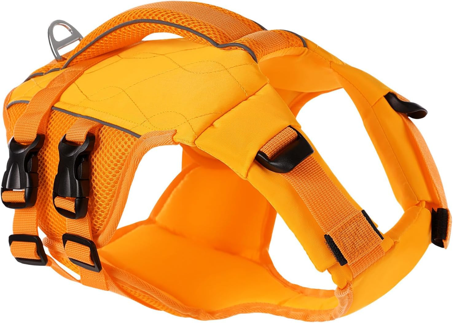 Gilet De Sauvetage Pour Chien, Flottabilité Intense, Haute Visibilité, Poignée De Sauvetage, Réglable, Orange, Small