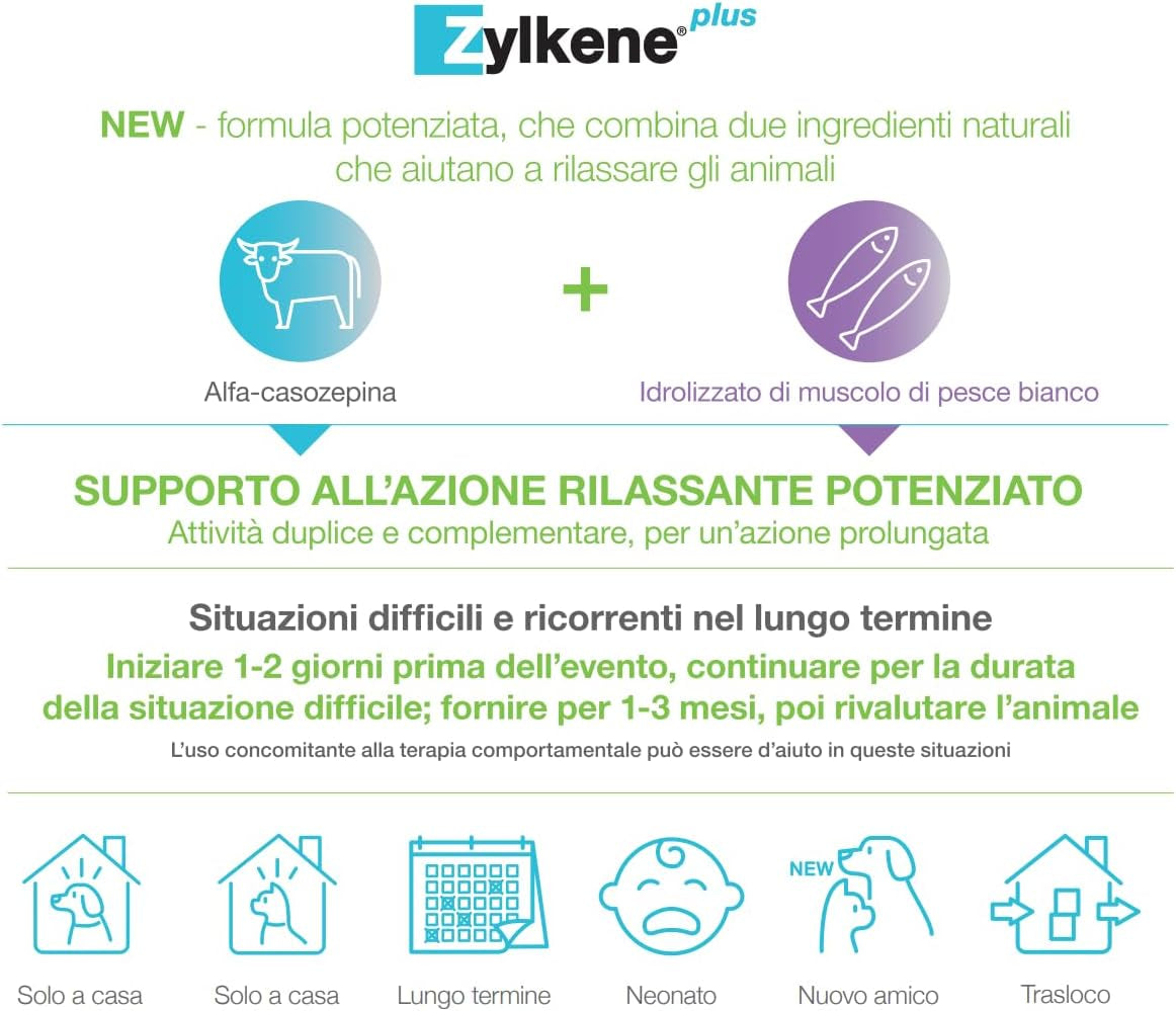 Zylkene plus Cani/Gatti 10 Kg 30 Capsule