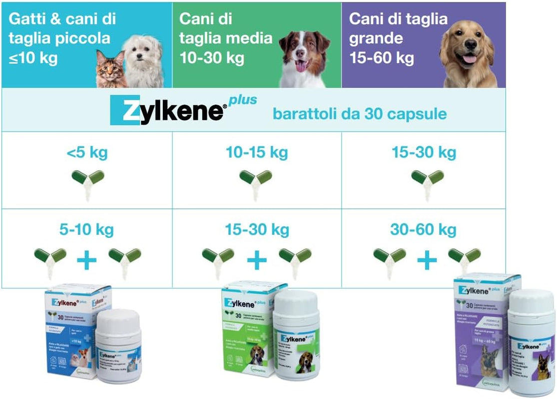 ZYLKENE plus Pour Chiens De Taille Moyenne (10-30 Kg)