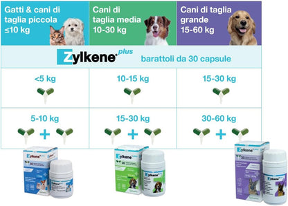 Zylkene plus Cani/Gatti 10 Kg 30 Capsule