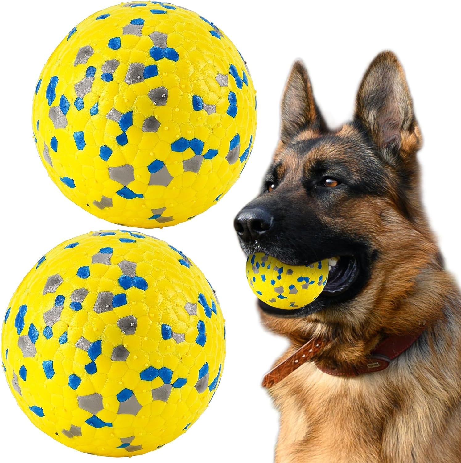 Balle Indestructible Pour Chien - Jouet Interactif Tennis Φ7 Cm