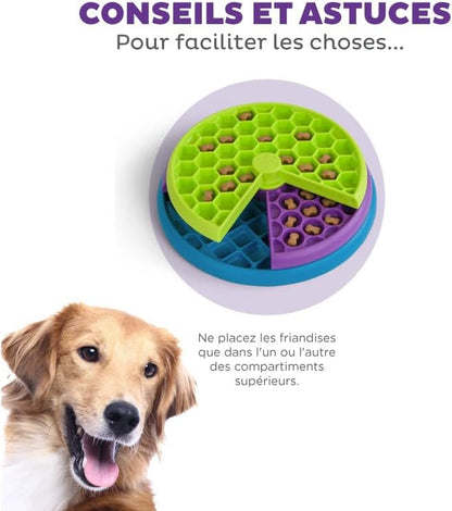 Nina Ottosson De Puzzle Interactif Et Gamelle Anti-Glouton Lickin' Layers Pour Chien